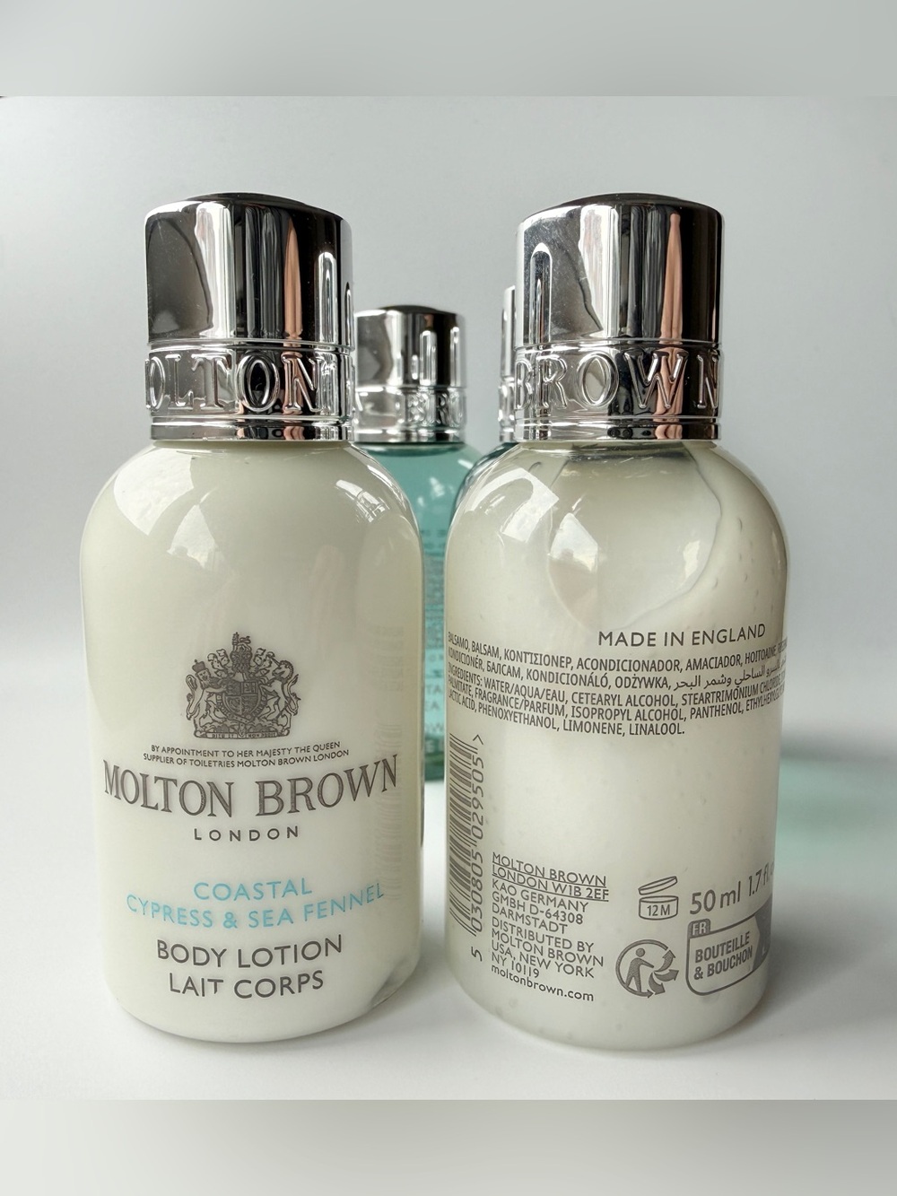 Molton Brown Coastal Cypress & Sea Fennel Travel Size 5 Pcs Body Wash & Lotion! - Picture 4 of 8
